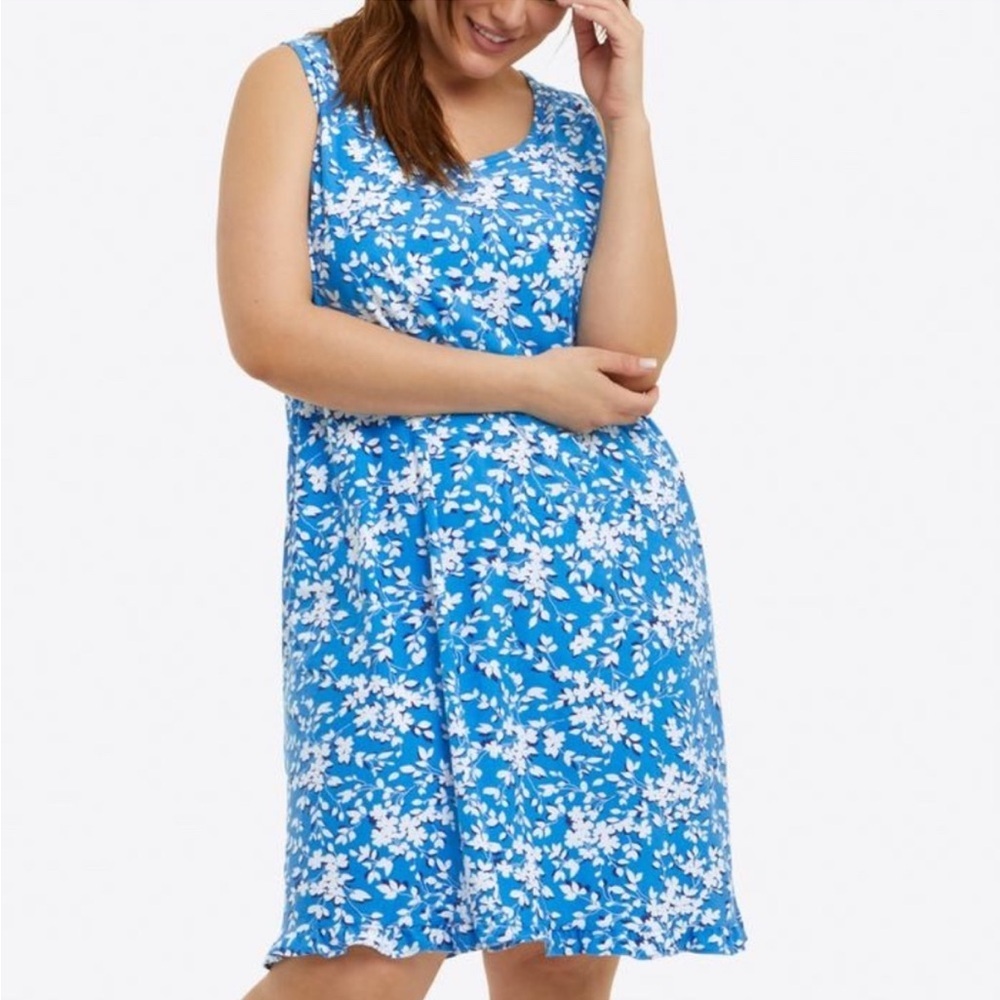 ❤️🔥 Draper James - Blue Floral Ruffle Nightie - Multiple Sizes